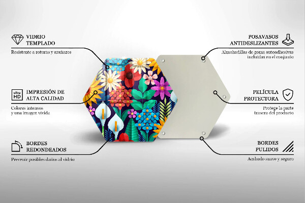 Cutting board Illustration meadow flowers