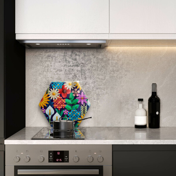 Cutting board Illustration meadow flowers