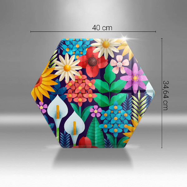 Cutting board Illustration meadow flowers