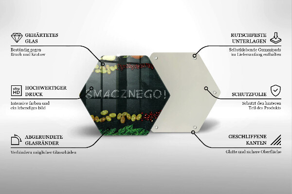 Kitchen worktop protector The inscription Tasty!