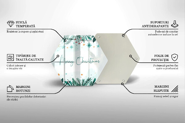 Cutting board The inscription Merry Christmas