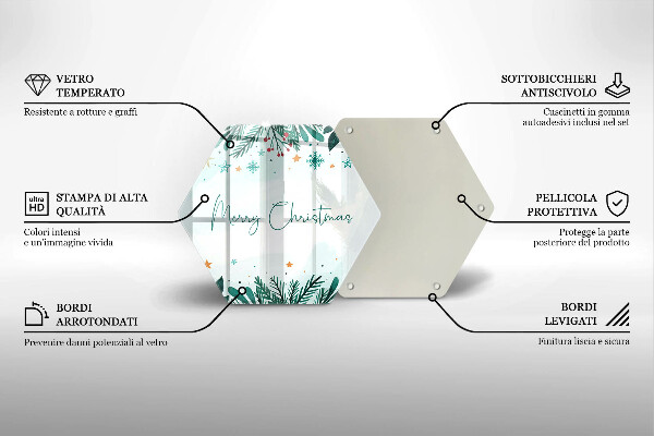 Cutting board The inscription Merry Christmas