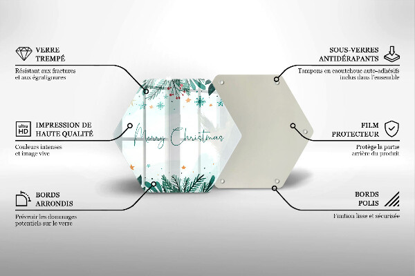 Cutting board The inscription Merry Christmas