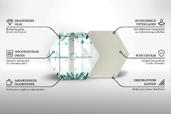 Cutting board The inscription Merry Christmas