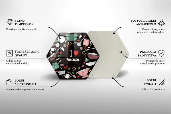 Cutting board Illustration I Love Kitchen