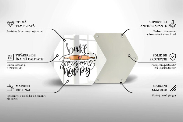 Cutting board Bake some happy