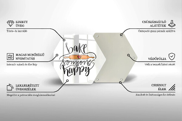 Cutting board Bake some happy