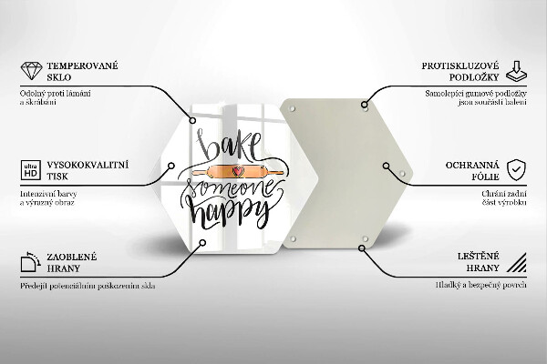 Cutting board Bake some happy