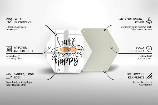 Cutting board Bake some happy