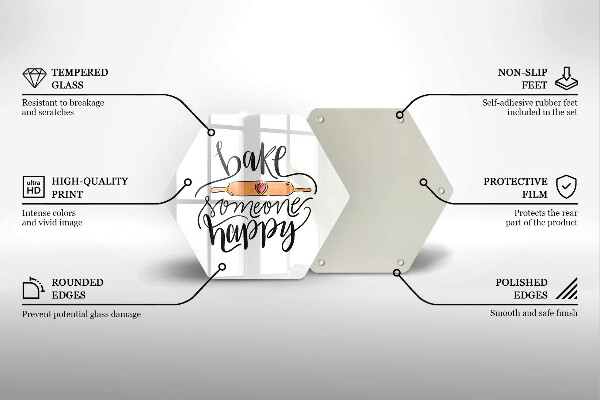 Cutting board Bake some happy