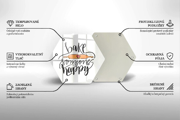 Cutting board Bake some happy