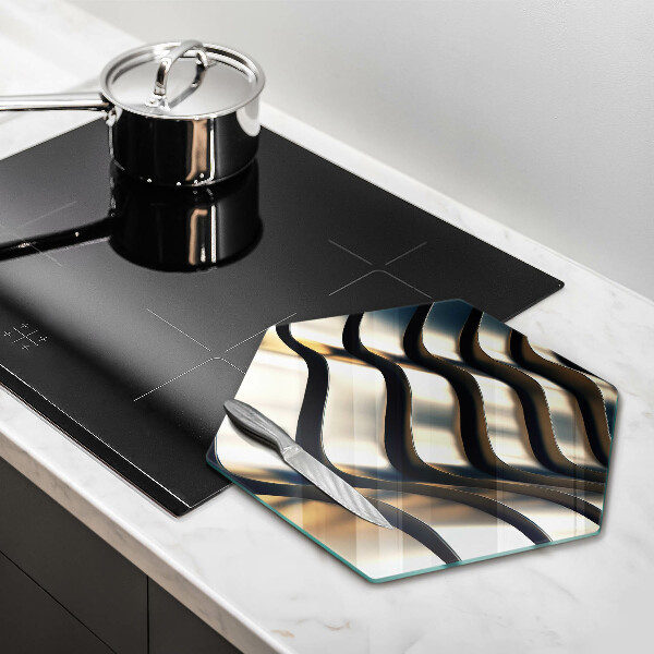 Cutting board 3D metal shapes