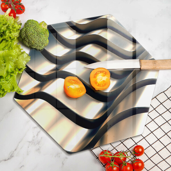 Cutting board 3D metal shapes