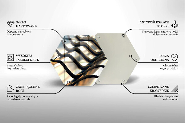 Cutting board 3D metal shapes