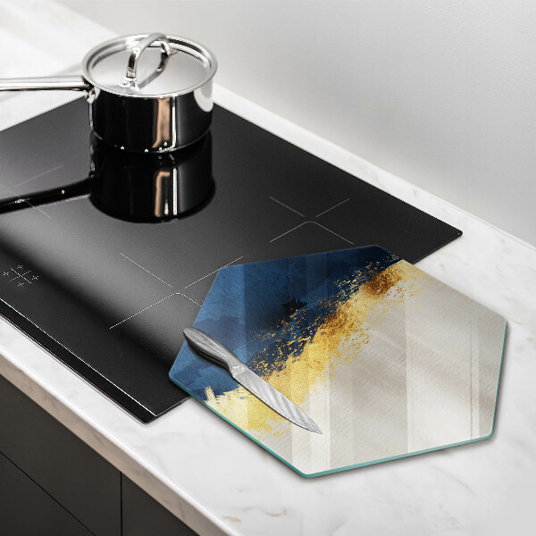 Cutting board Abstraction gold