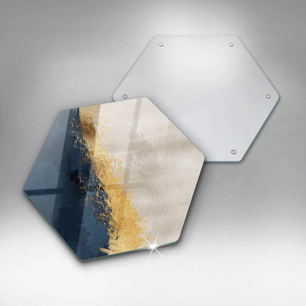 Cutting board Abstraction gold