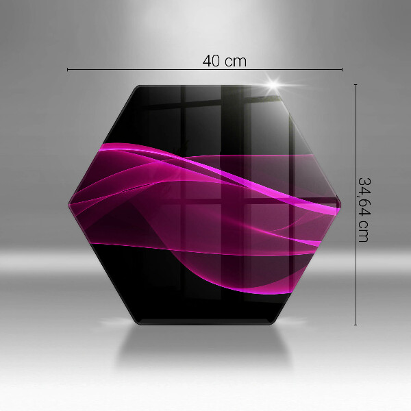 Chopping board glass Pink abstraction