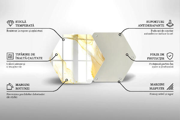 Cutting board Golden abstraction