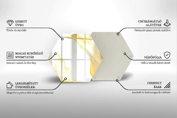 Cutting board Golden abstraction