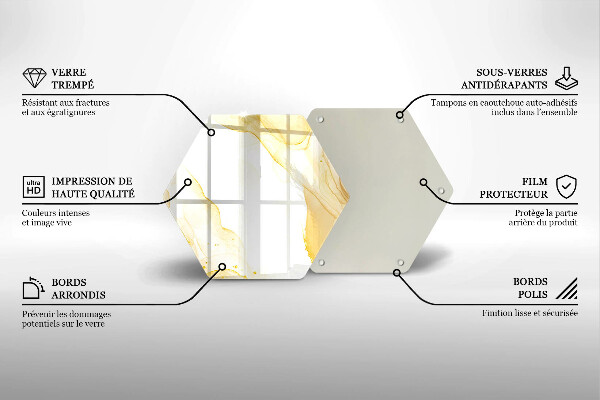 Cutting board Golden abstraction