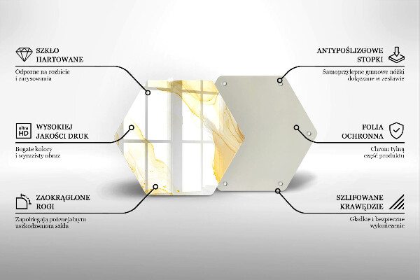 Cutting board Golden abstraction