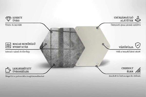 Chopping board glass Concrete stone texture
