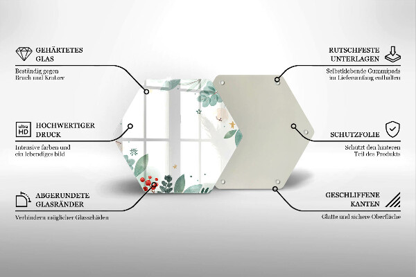 Cutting board Watercolors leaves