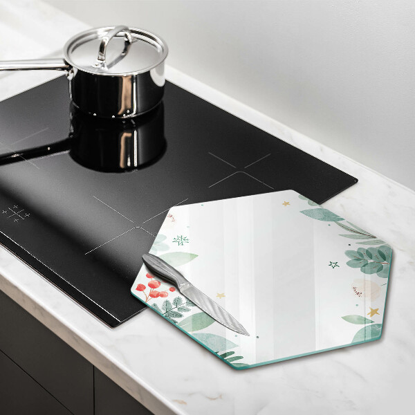 Cutting board Watercolors leaves