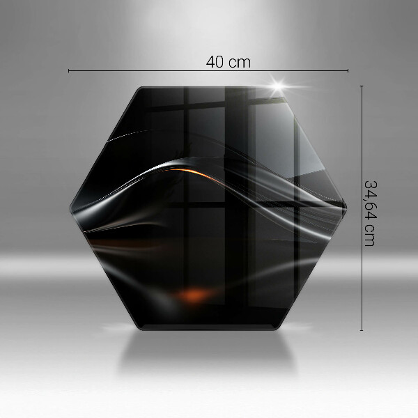 Chopping board glass 3D design abstraction