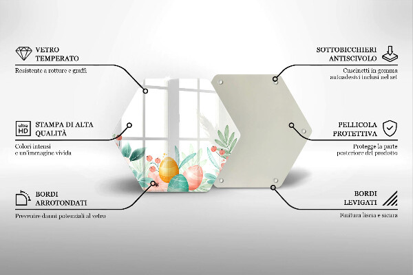 Cutting board Easter eggs