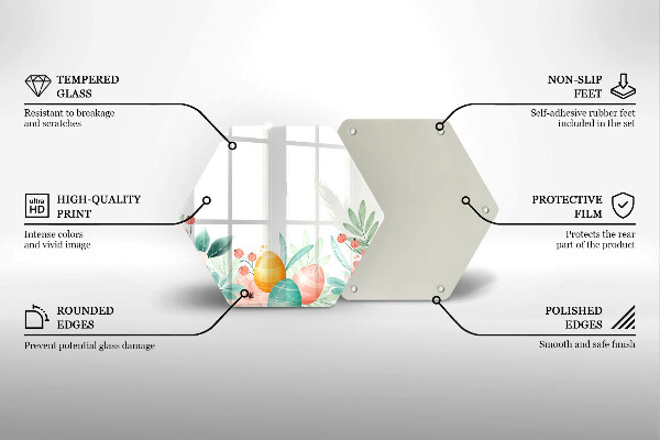 Cutting board Easter eggs