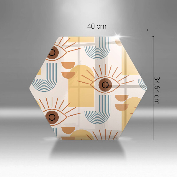 Cutting board Boho pattern eyes
