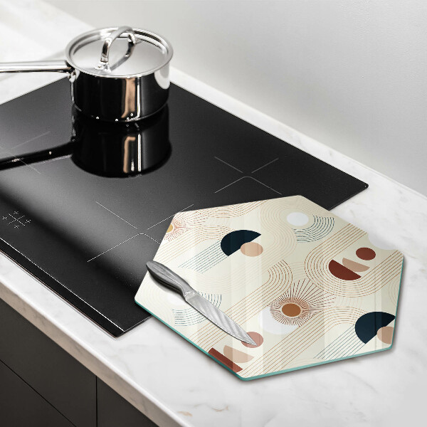 Cutting board Boho shapes geometry