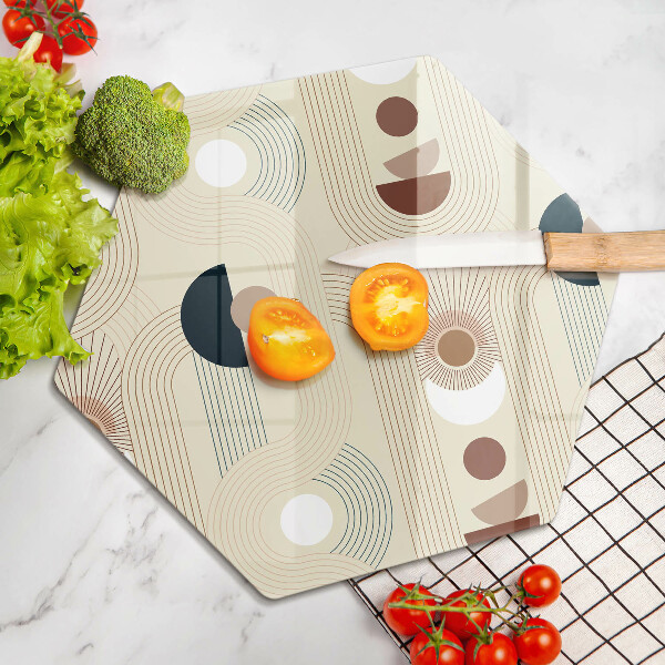 Cutting board Boho shapes geometry