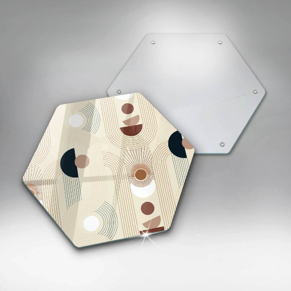 Cutting board Boho shapes geometry