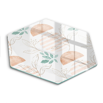 Cutting board Boho pattern leaves