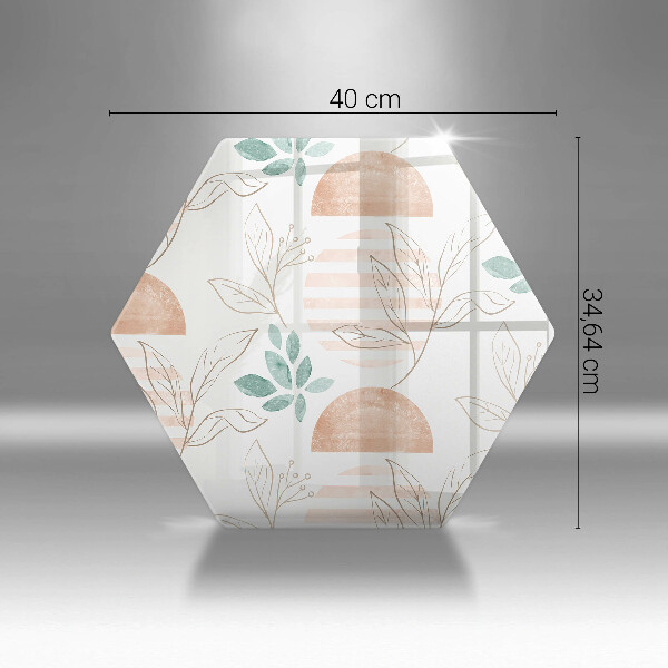 Cutting board Boho pattern leaves