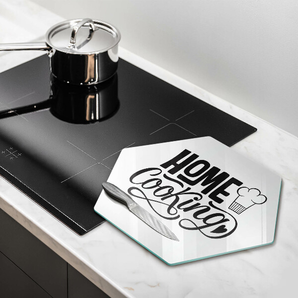 Cutting board Home Cooking inscription