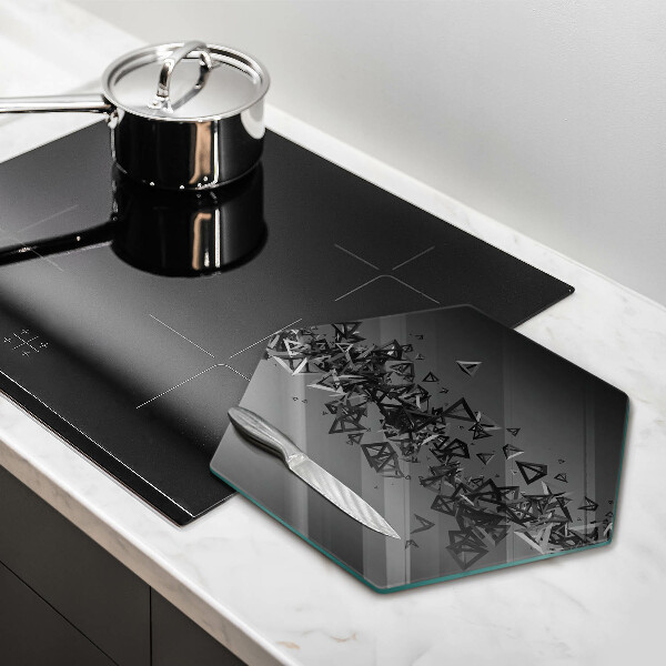 Kitchen worktop protector Abstraction 3D shapes