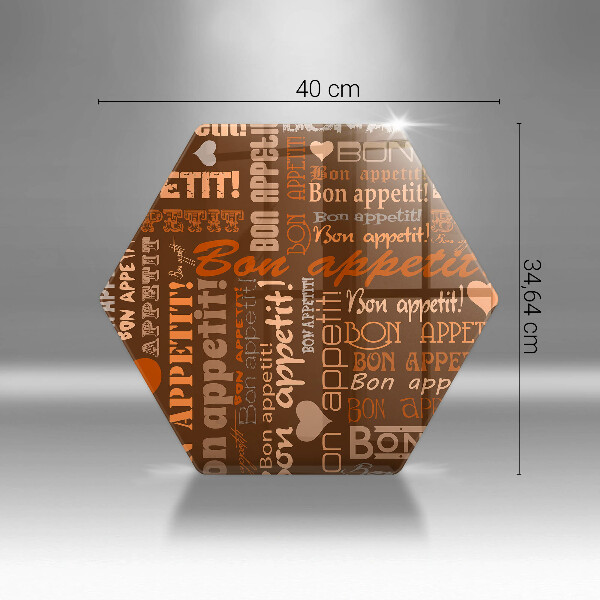 Kitchen worktop protector Text Bon Appetit