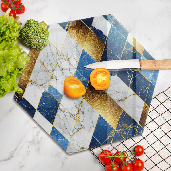 Chopping board Golden Rombs Marble
