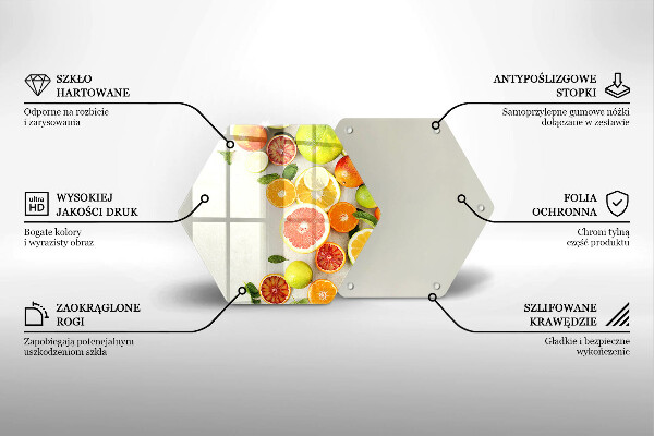 Chopping board Fruits citruses
