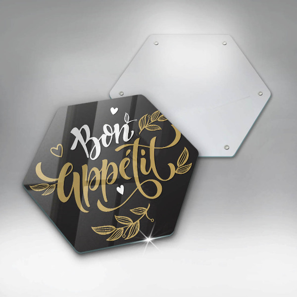 Chopping board The inscription Bon Appetit