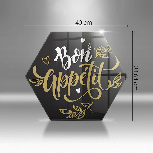 Chopping board The inscription Bon Appetit