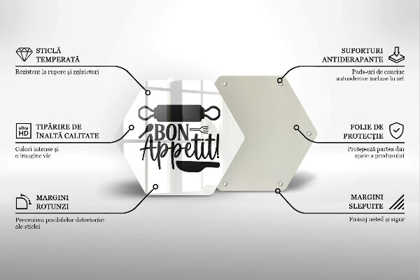 Chopping board The inscription Bon Appetit