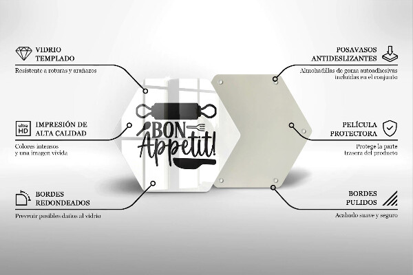 Chopping board The inscription Bon Appetit