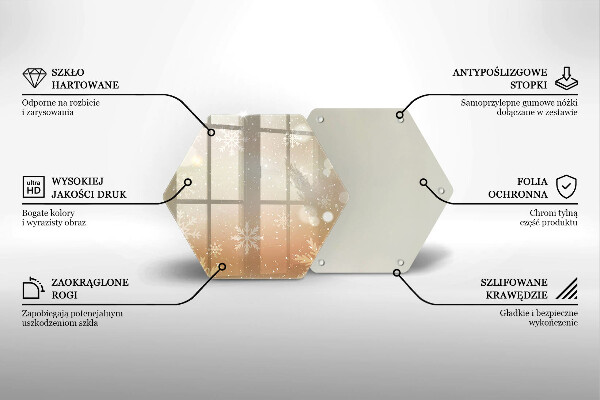 Chopping board Snowflakes