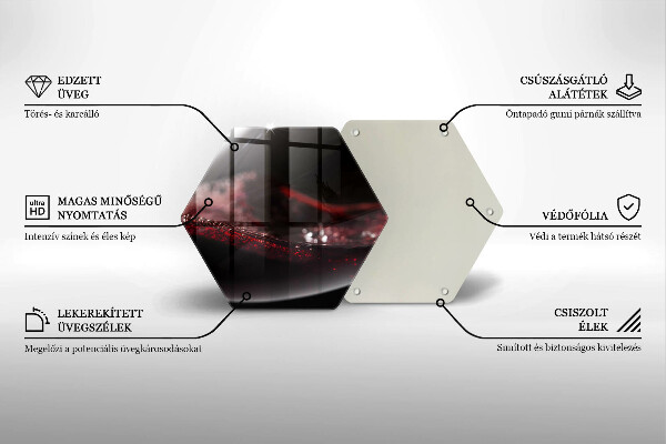 Glass kitchen board Red wine glass