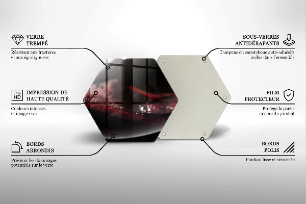 Glass kitchen board Red wine glass