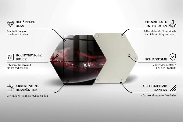 Glass kitchen board Red wine glass